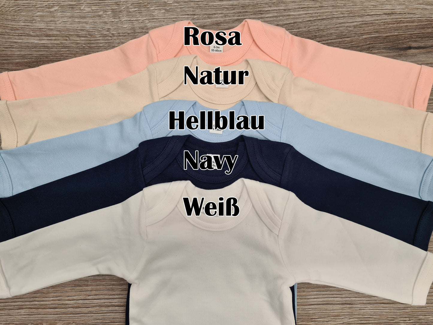 Babybody Langarm Mädchen Blumenkranz Schmetterling