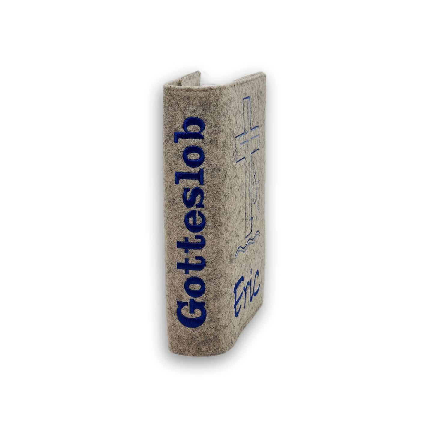 Kommunion - Gotteslob - Hülle - Gotteslobhülle - Filz - Name - Kreuz