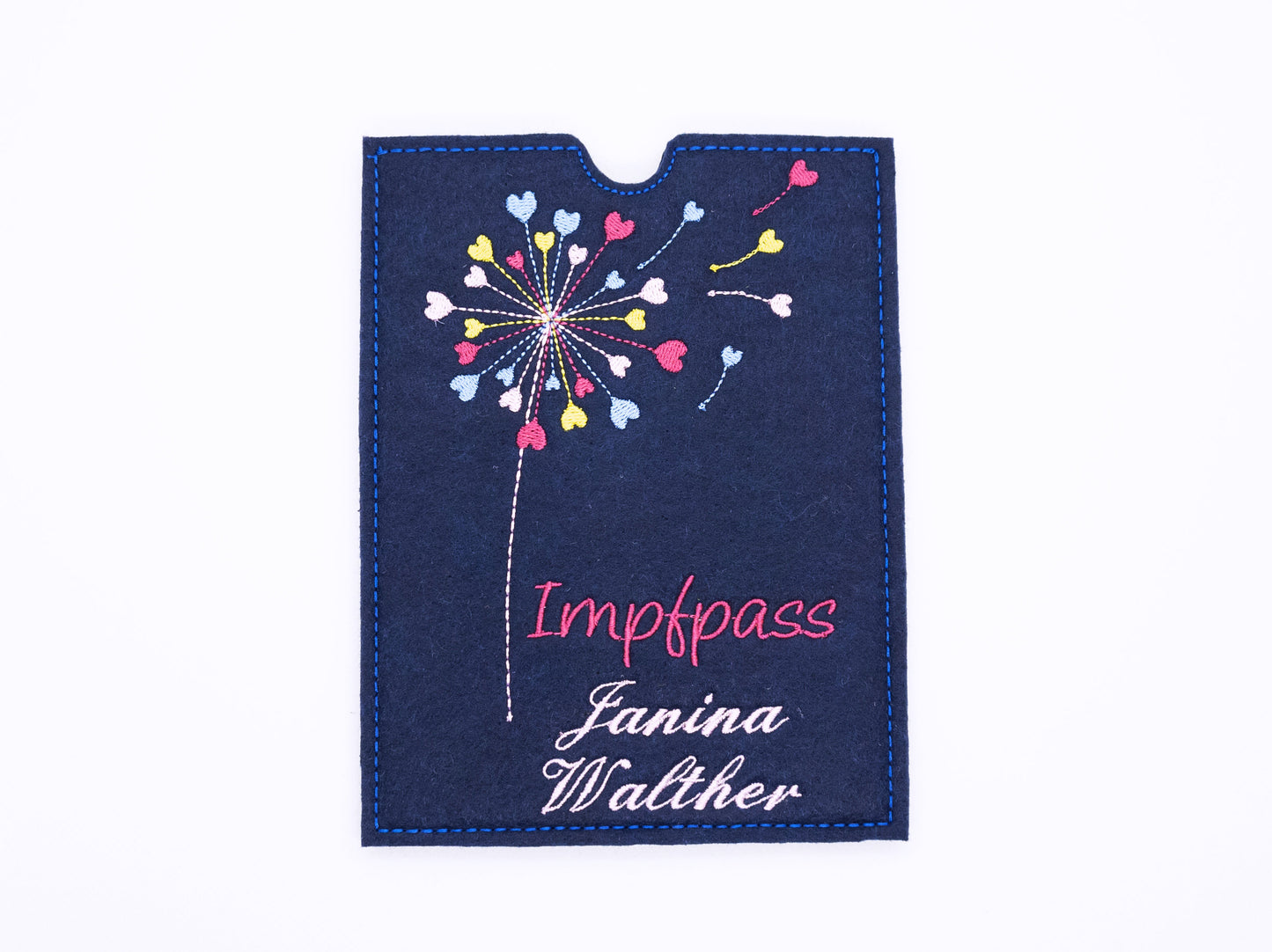 Impfpass - Pusteblume - Name - Impfpasshülle mit Name