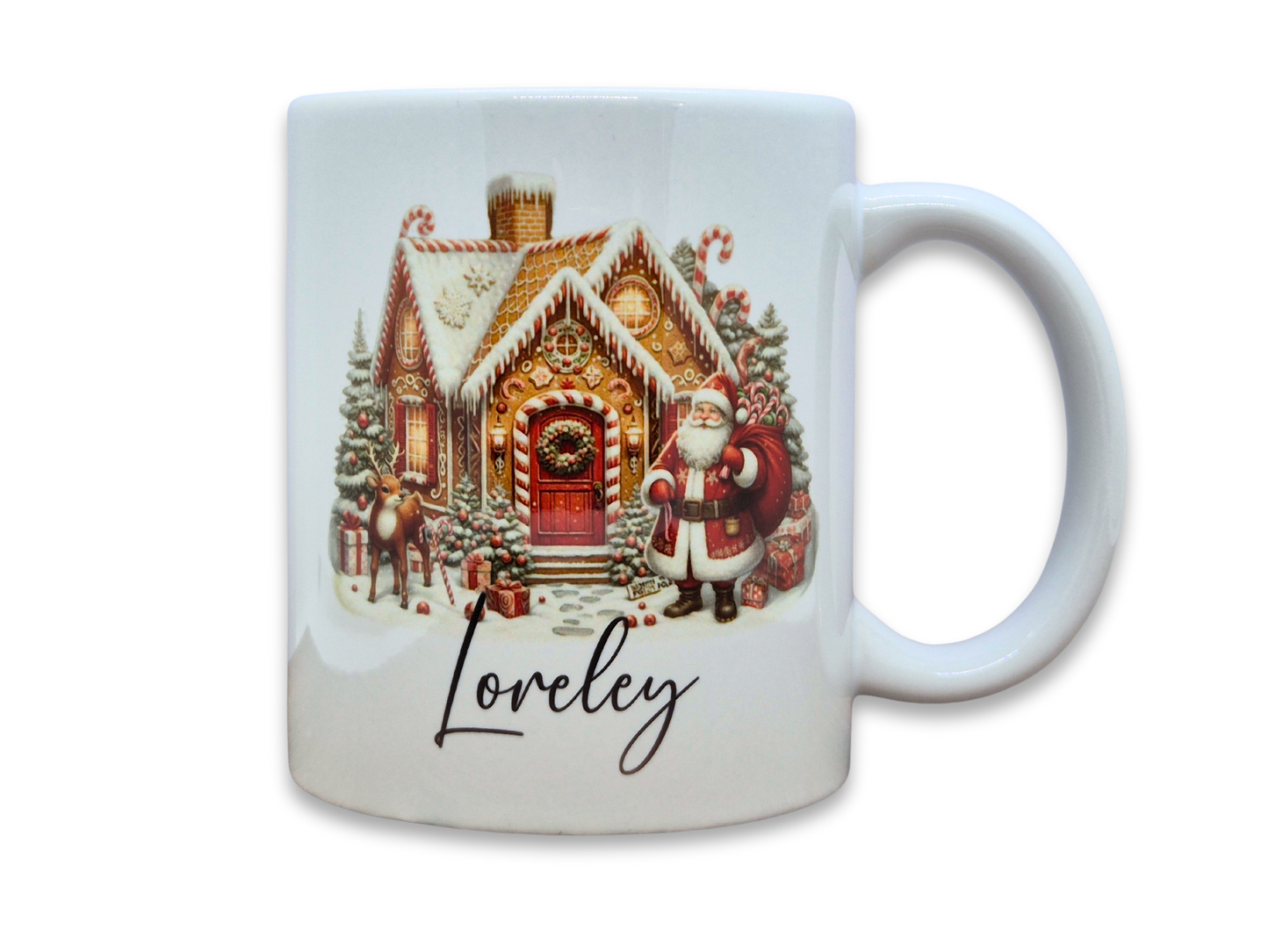 Tasse mit Motiv und Name - Weihnachten